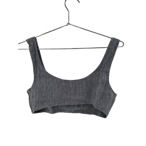 Matthew Bruch Seamed Gray Bra Size 2 Top
