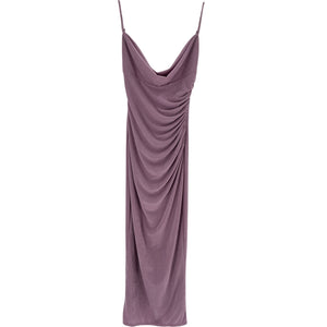 Katie May Ruched Lilac Bardot Dress Size XS