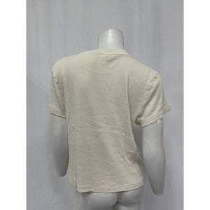 Re/Done '90S' Vintage White Cotton Baby Tee Size XL