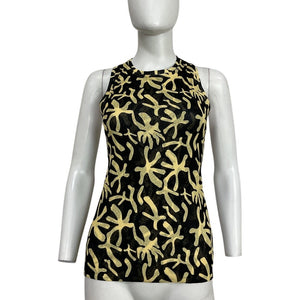 Nanushka Printed Black Safea Tank Top Size M