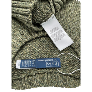 Polo Ralph Lauren Green Cotton Polo Pullover Sweater Size XS