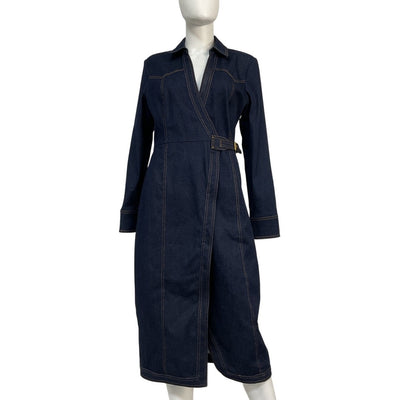Veronica Beard Denim Dark Oxford Arlington Dress Size 12