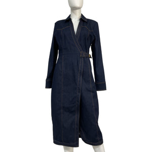 Veronica Beard Denim Dark Oxford Arlington Dress Size 12
