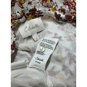 Cleobella Bohemian White Floral Multi Evangeline Dress Size S