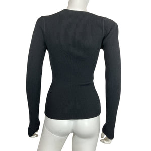 Nicholas Asymmetrical Black Falda Top Size S
