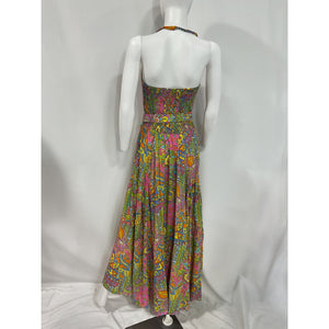 Swf 'Halter' Pink Viscose Blend Dress Size L