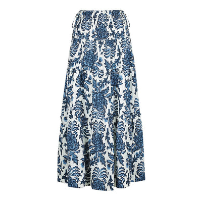 Shona Joy Floral Blue Diana Skirt Size Us 10