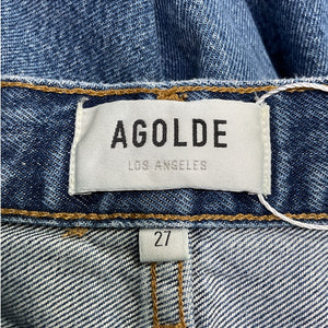 Agolde Utility Blue Cooper Cargo Denim Jeans Size 27
