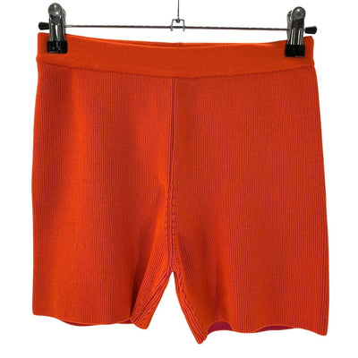 Jacquemus Ribbed Orange Arancia Biker Shorts Size 36 FR / 4 US