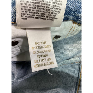 Agolde Modern Matrix Pieced Angled Denim Jeans Size 27