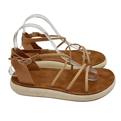 Ancient Greek Sandals Strappy Brown Anastasia Footwear Size 37 EU / US 7