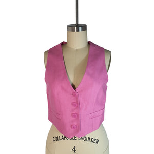 LoveShackFancy Tailored Pink Tintley Size 4 Vest