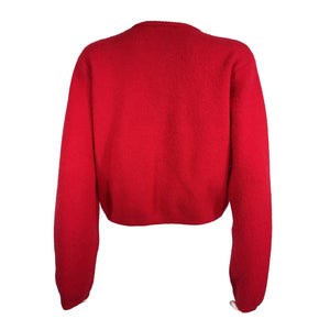 Line & Dot Cozy Red Benni Cardigan Size M
