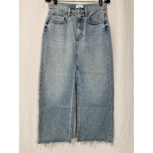 Pistola 'Alice' Blue Cotton High Rise Midi Skirt Size 28
