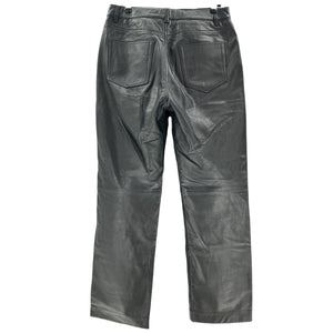 Reformation Sleek Black Cynthia Leather Pants Size 8