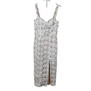 Hutch Lace Ivory Corset Midi Size 6 Dress NWT