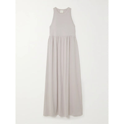 Ninety Percent Gathered Organic Cotton Gray Maxi Dress Size XS