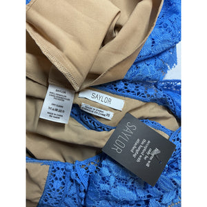 Saylor Lace Blue Darian Dress Size XS NWT