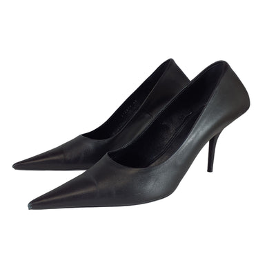 Balenciaga Sleek Black Knife Pumps Size IT 40 / US 10