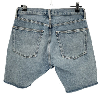 Agolde Distressed Blue Cutoff Rumi Denim Shorts Size 25