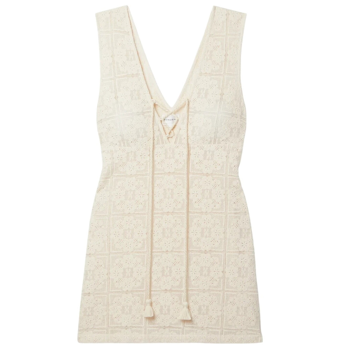 Honorine Lace Cream Gilda Mini Dress Size M