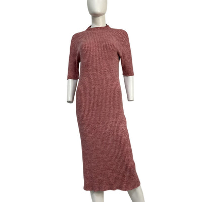 Hatch Ribbed Rose Melange Penelope Knit Dress Size 3