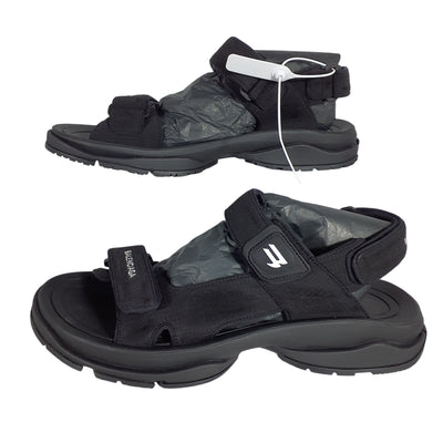 Balenciaga Sleek Black Tourist Sandal Size IT 46 / US 12.5-13 NWT