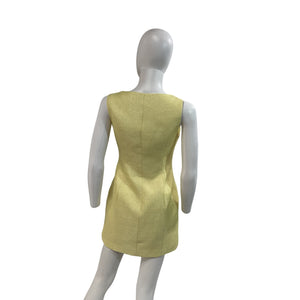Line & Dot 'Sunnie' Yellow Polyester Mini Dress Size XS