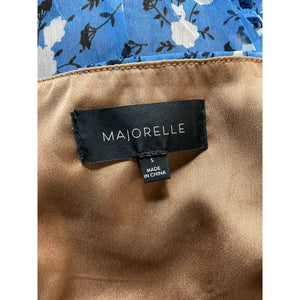 Majorelle 'Ailish' Blue Mini Georgette Dress Size S