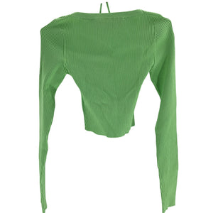 Gauge81 Ribbed Knit Green Yukita Top Size Small NWT