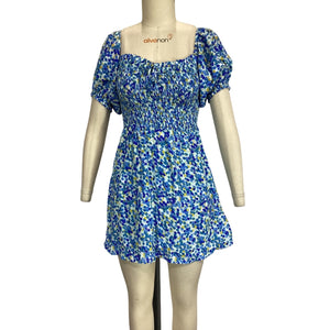 Faithfull The Brand Chic Lou Floral Print Domenica Mini Size M Dress
