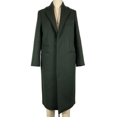 Acne Studios Tailored Green Wool Coat Size EU 32