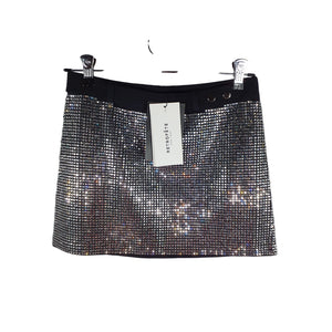 Retrofête Embellished Black Delta Skirt Size S NWT