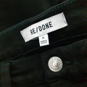 Re/Done Classic Black 70s Straight Size 26 Denim Jeans