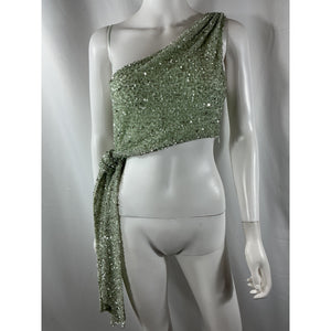 Retrofête 'Quinn' Green Nylon Top Size S