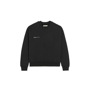 Pangaia 'Signature' Black Cotton Sweatshirt Size S