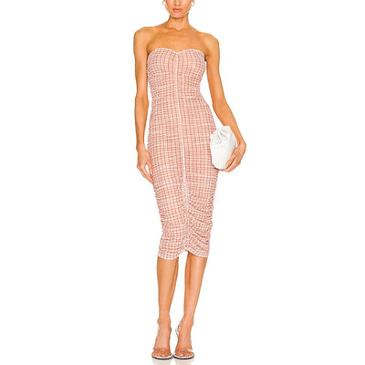 Miaou 'Renzo' Pink Semi Sheer Dress Size S - NWT