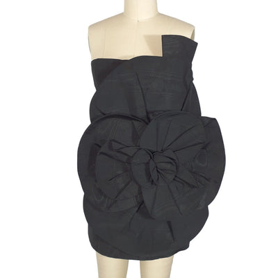 Bardot Sculptural Black Domonique Mini Dress Size 4 NWT
