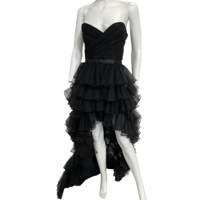 Lovers And Friends Ruffled Black Elsa Dress Size M NWT
