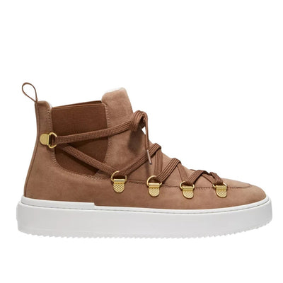 Stuart Weitzman Suede Taupe Ziggy Sneaker Size 6