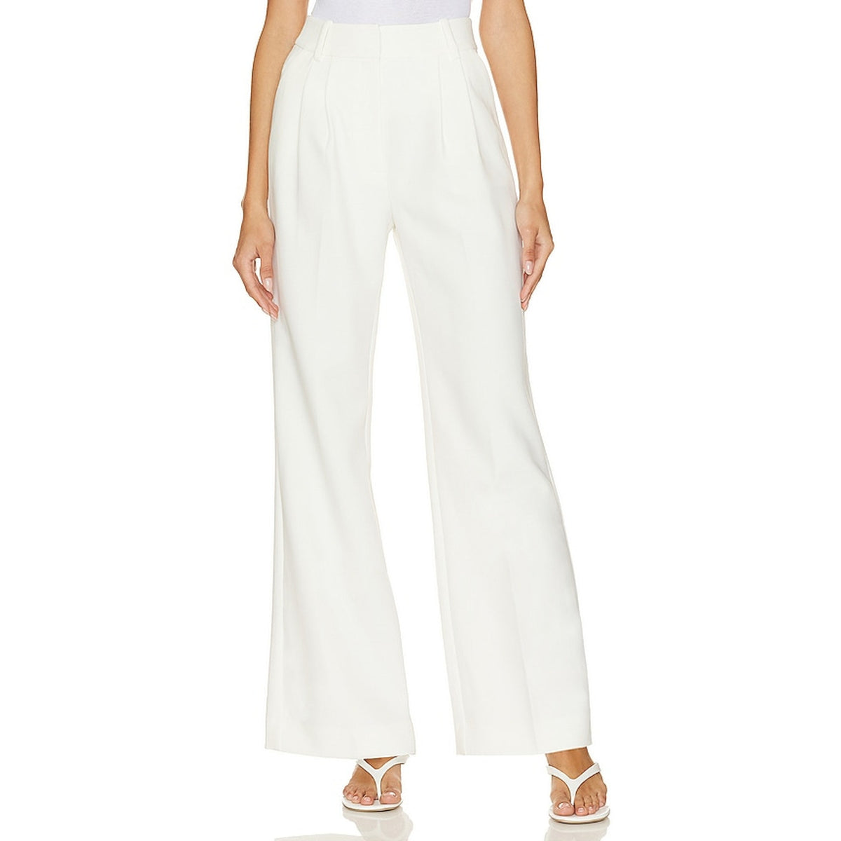 Favorite Daughter Tailored Cream Petite Trousers Size 8