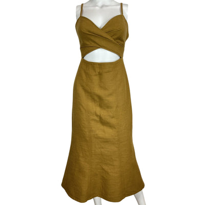 Significant Other Cutout Tan Frankie Dress Size 2