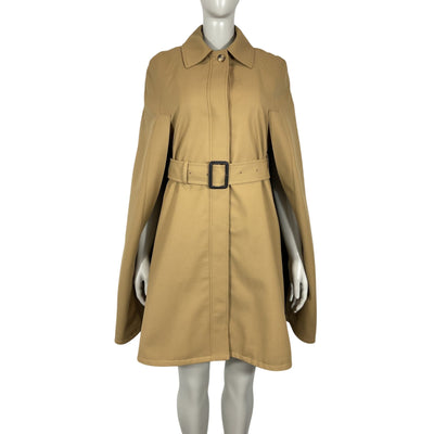 Joseph Tailored Camel Belted Gabardine Cape Size FR 32 / US 0