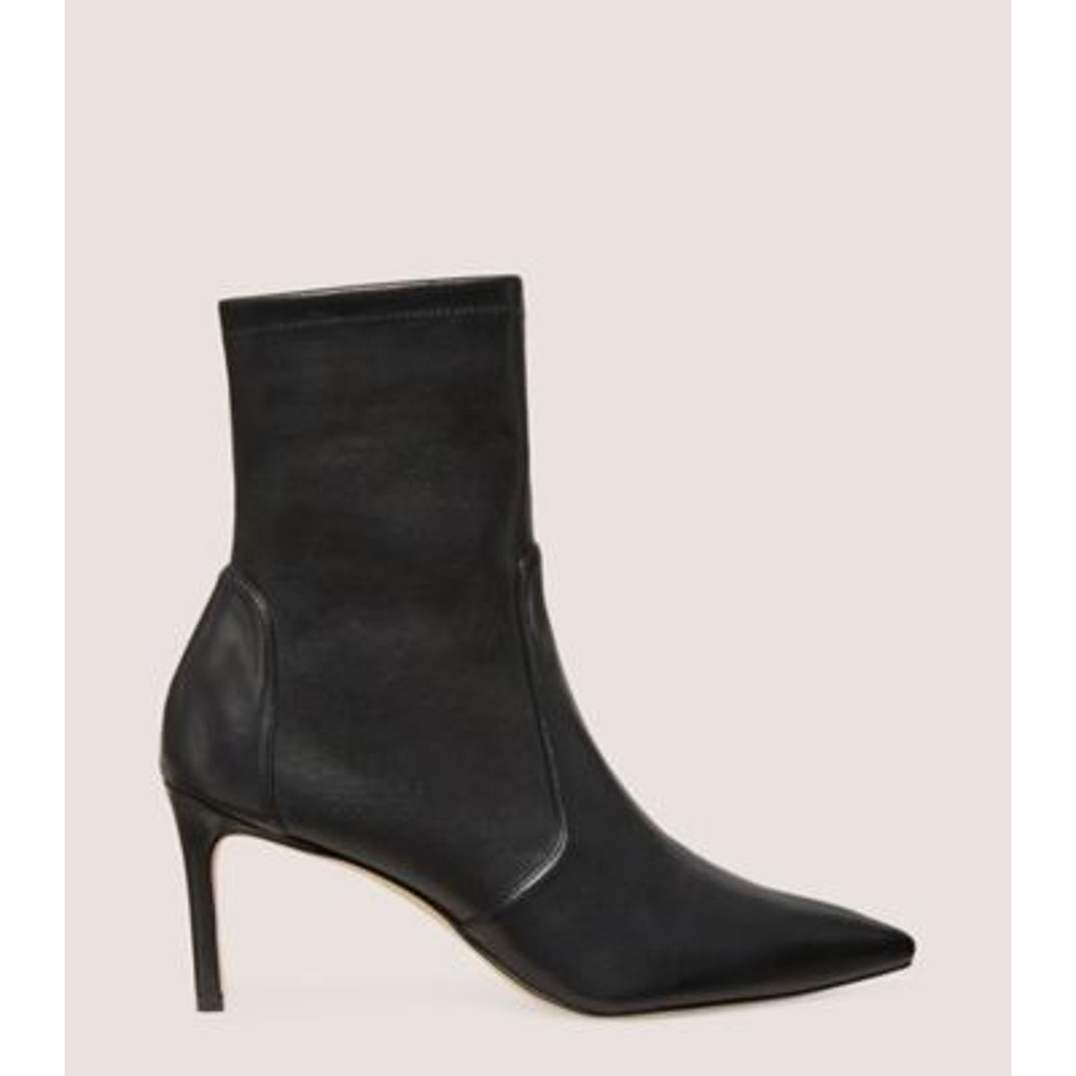 Stuart Weitzman Polish Black City 75 Stretch Bootie Size 7.5