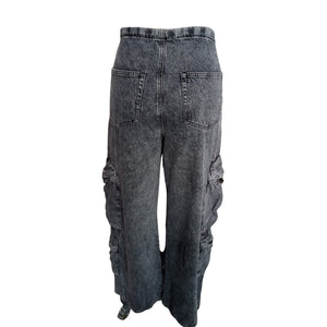 Grlfrnd Relaxed Sedgwick Romee Drawcord Cargo Pants Size S