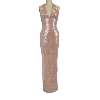Nookie Sequined Pink Siren Gown Size XS