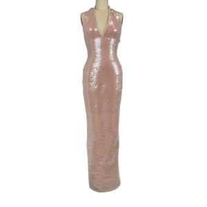 Nookie Sequined Pink Siren Gown Size XS