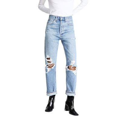 Agolde Distressed Blue 90s Denim Jeans Size 28