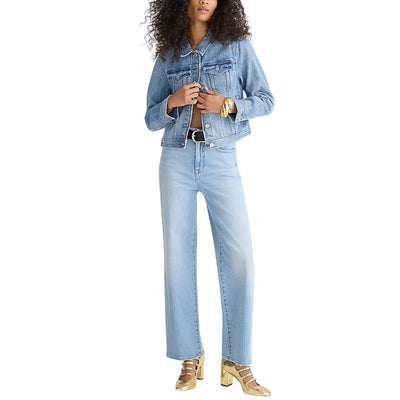 J.Crew Slim Elia Wash Wide Leg Denim Jeans Size 30 NWT