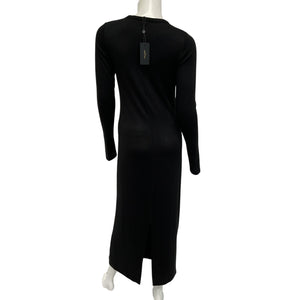 Rag & Bone Sleek Black Crewneck Maxi Dress Size S NWT